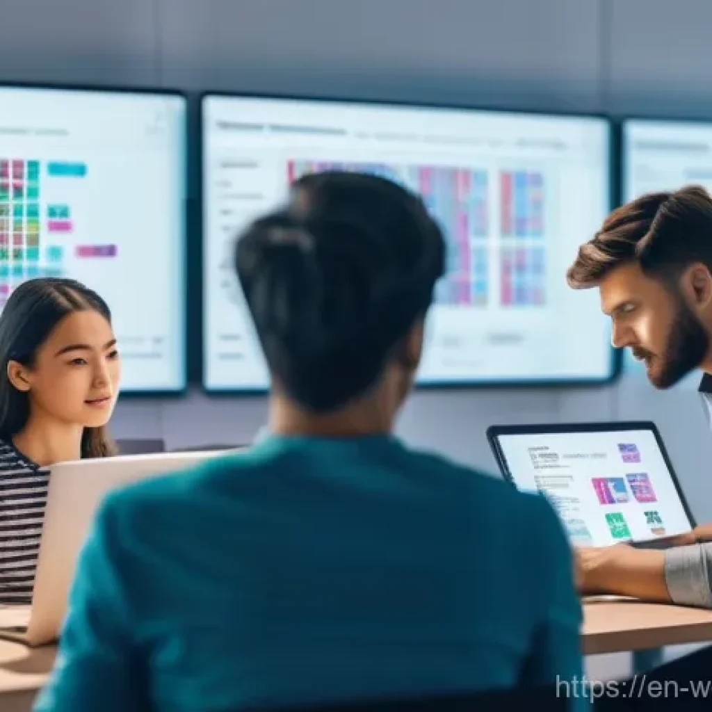 웹개발자 취업 준비 블로그 - **Prompt: The Future of Frontend Development**
    "A diverse group of developers, including a male ...