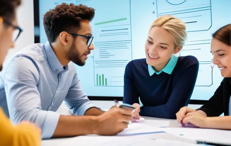 웹개발자 취업 준비 블로그 - **Prompt: Showcasing a Stellar Web Development Portfolio**
    "A confident, diverse developer (ambi...