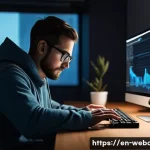 Home 18 웹개발자 인공지능 기술 - **AI Coding Sidekick in a Modern Workspace**
A highly detailed, cinematic shot featuring a web d...