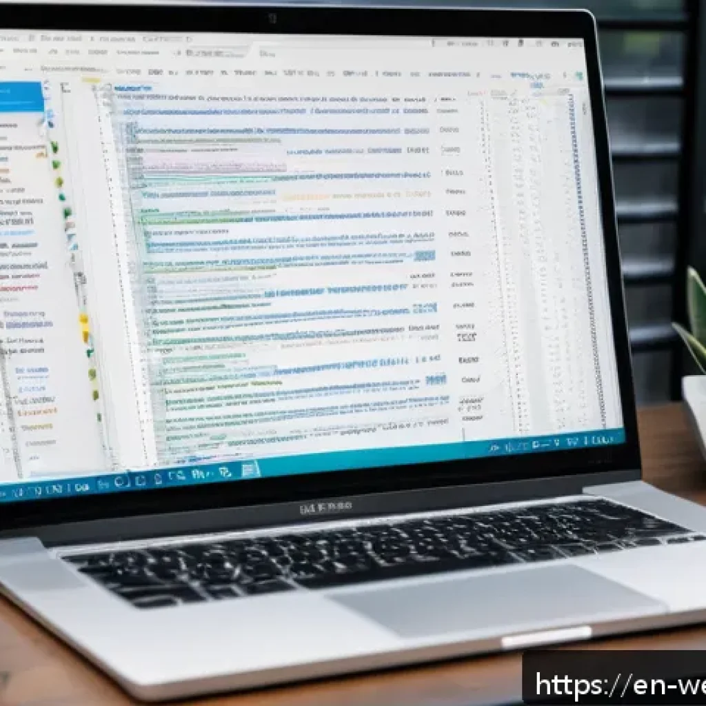 웹개발자 프론트엔드 개발 기술 - A modern frontend developer workspace showcasing a large ultra-wide monitor displaying a sleek code ...