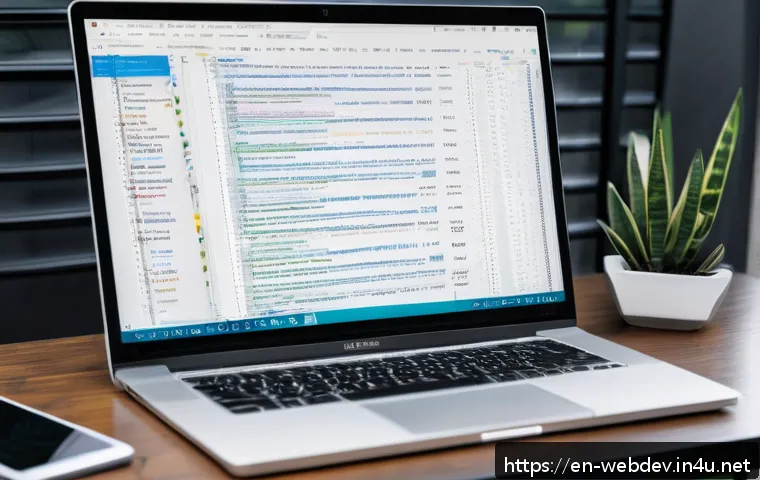 웹개발자 프론트엔드 개발 기술 - A modern frontend developer workspace showcasing a large ultra-wide monitor displaying a sleek code ...