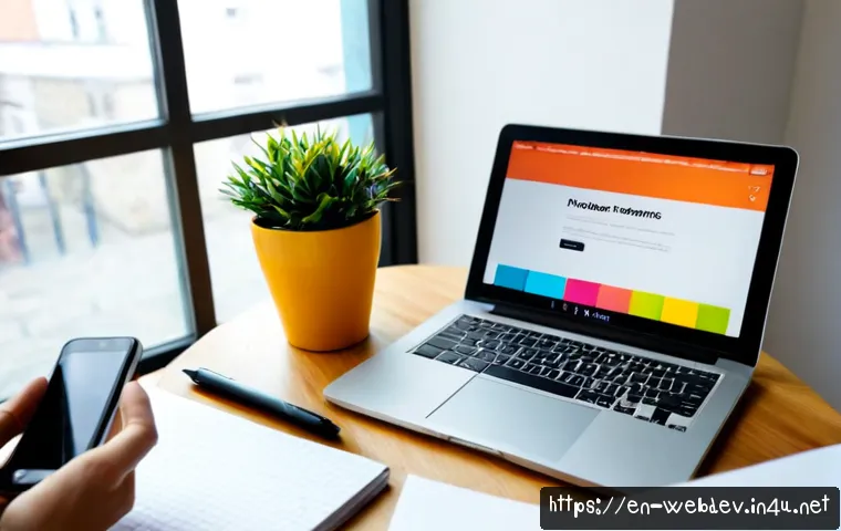 웹개발자 프리랜서 프로젝트 - Photorealistic freelance web developer working from a bright home office, focused professional at a ...